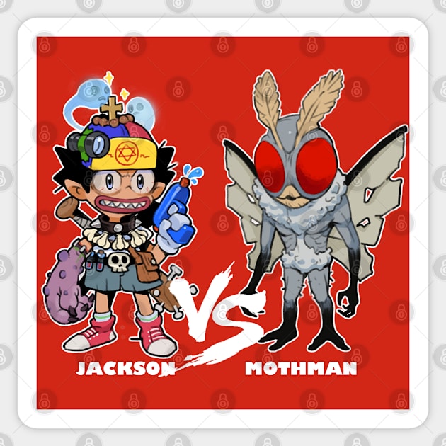 jackson vs mothman Sticker by COOLKJS0